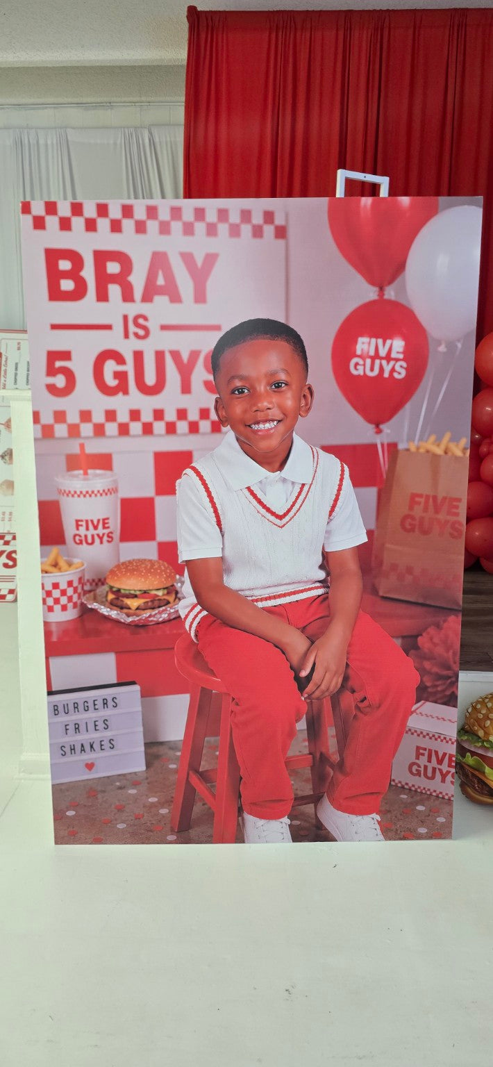 Custom printed photo standee by Creative Tees Plus
